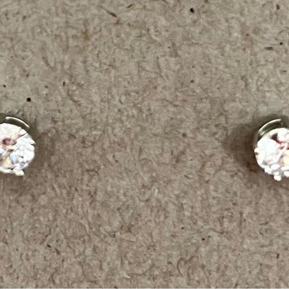 Elegant Silver Stud Earrings - Picture 1 of 3